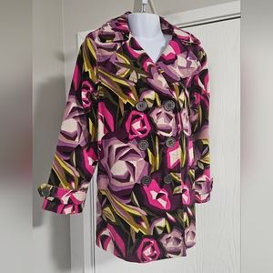 Missoni For Target Floral Velour Double Breasted Blazer Jacket Size Girl's Small